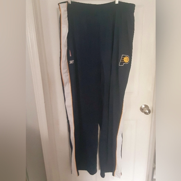 NWT Indiana Pacers Vintage Reebok On Court Game Player Issue Warm Up Pants 4XL